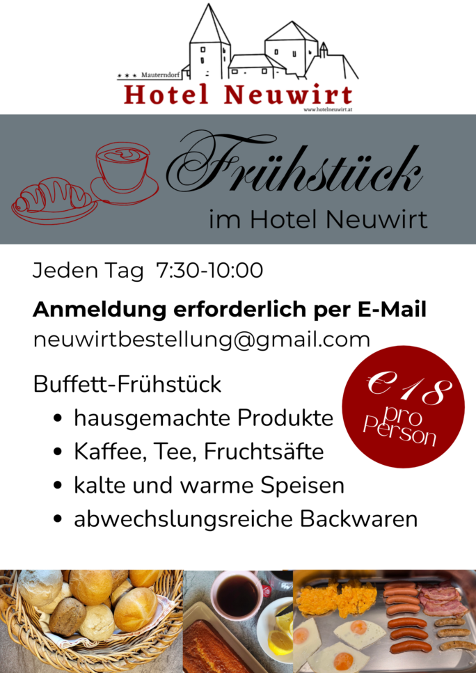 Frühstücksangebot